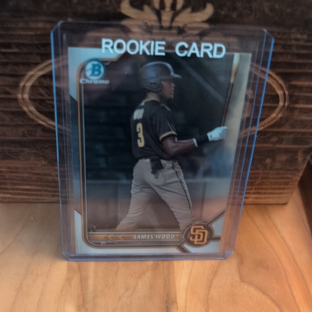 2022 Bowman Chrome Prospects James Wood Rookie Card Padres Nationals